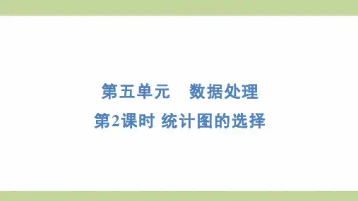北师大版六年级上册数学 5-2 统计图的选择 知识点梳理重点题型练习课件