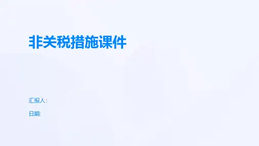 非关税措施课件