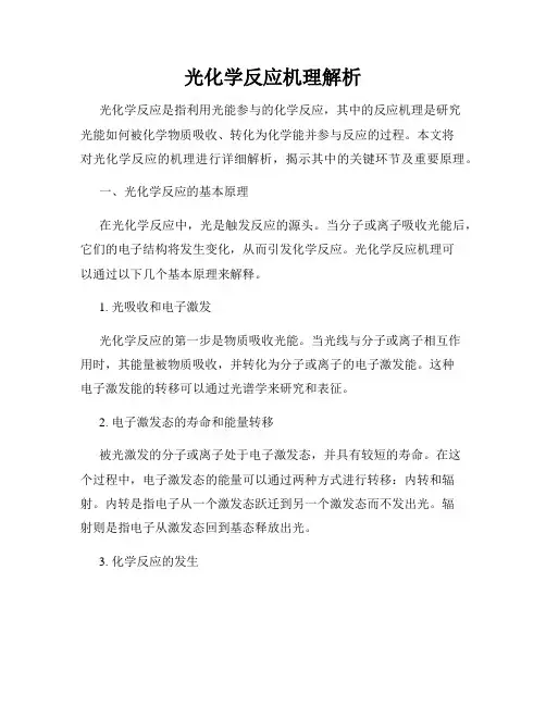 光化学反应机理解析