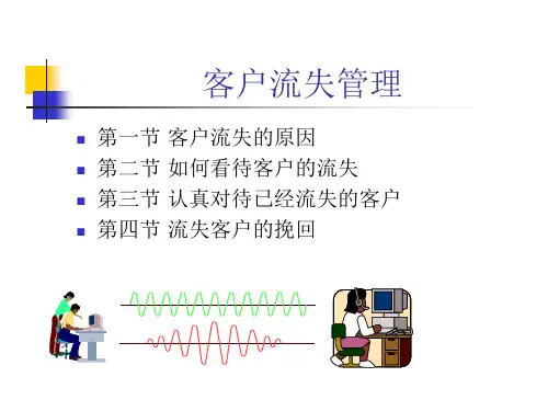 客户的流失与挽回页PPT文档