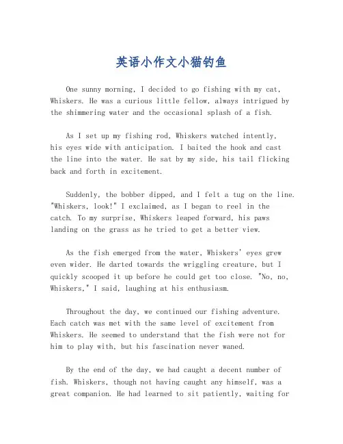 英语小作文小猫钓鱼