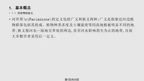 河岸带生态恢复技术PPT课件