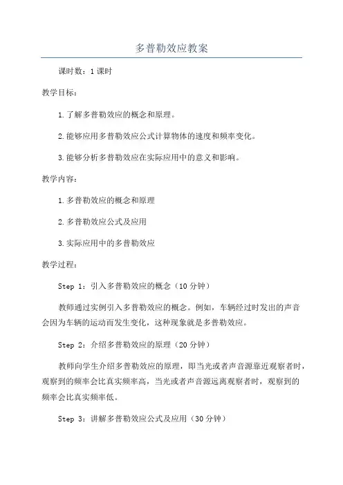 多普勒效应教案