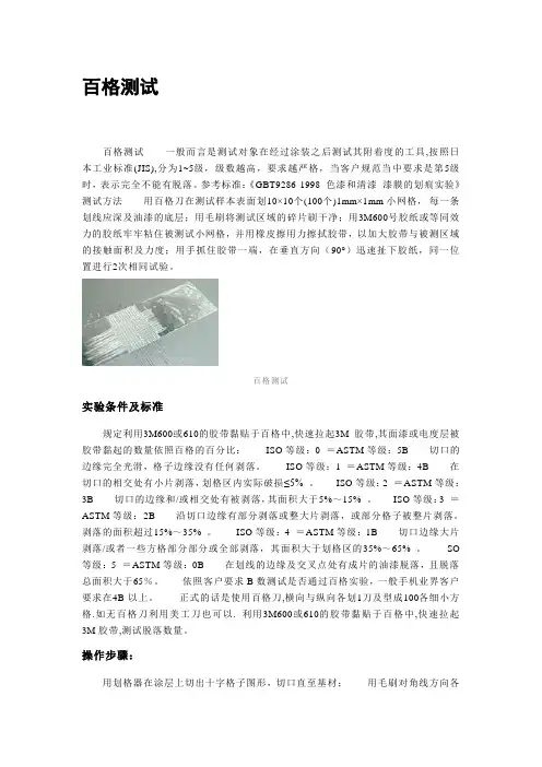 百格测试