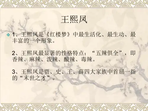 《王熙凤》ppt课件(14张)