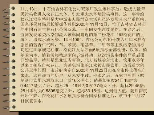 2005年松花江水污染