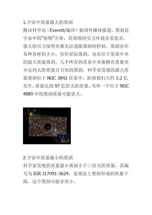 宇宙十大黑洞