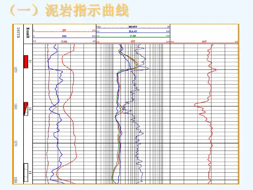 常规测井培训泥岩指示曲线