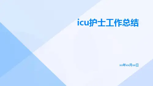 icu护士工作总结PPT