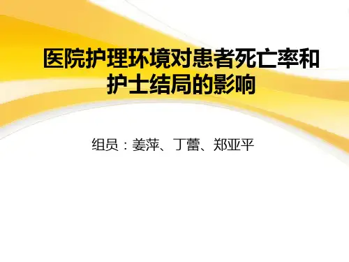 护理工作环境 ppt课件