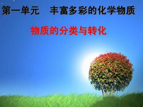 物质的分类与转化