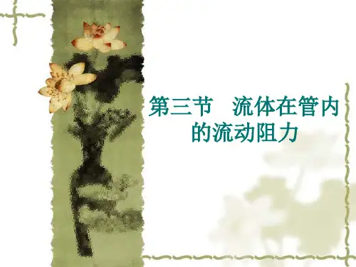 流体流动阻力
