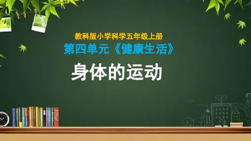 教科版五年级上册科学《身体的运动》课件