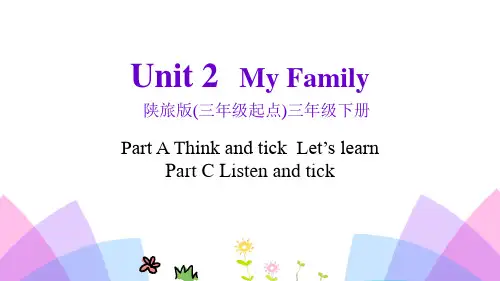 《My family》PPT教学课件(第1课时)