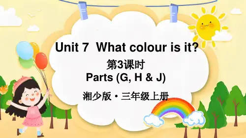 Unit 7 What colour is it？(课件)湘少版(三起)(2024)英语三年级上册