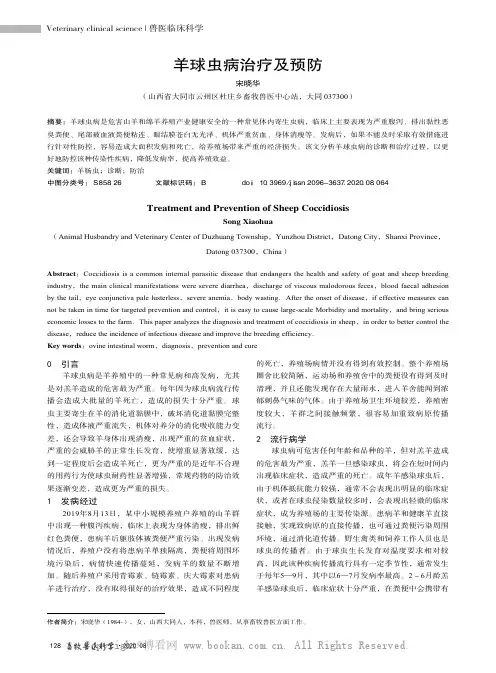 羊球虫病治疗及预防