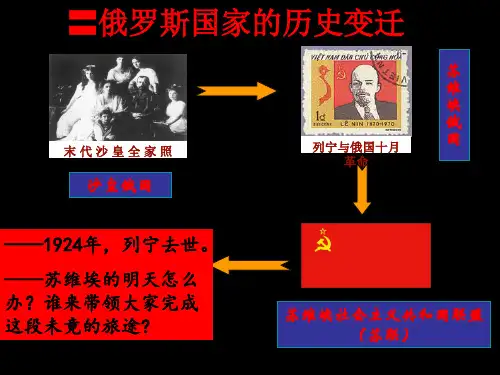 高中历史必修二《专题七苏联社会主义建设的经验与教训二斯大林模式的社会主义建设道路》341人民版PPT课件