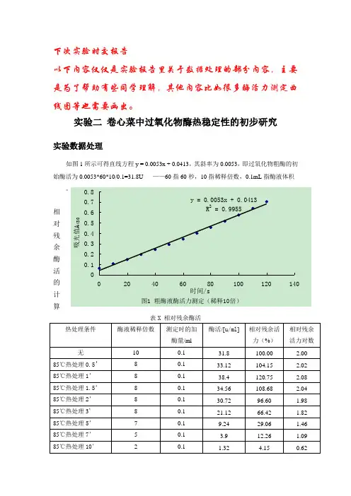 实验二实验报告参考内容
