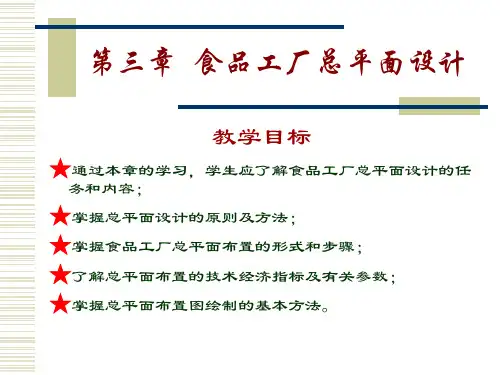 食品工厂总平面设计