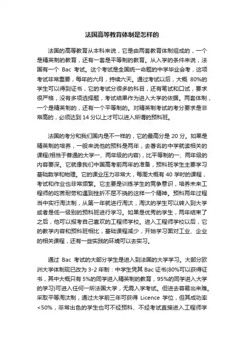 法国高等教育体制是怎样的