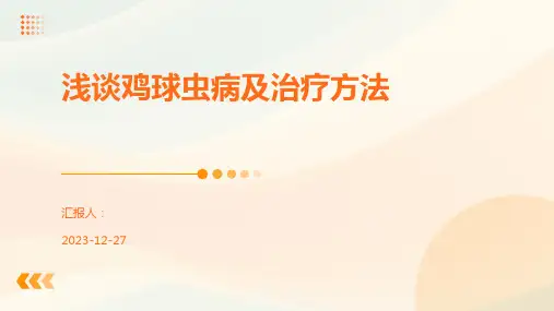 浅谈鸡球虫病及治疗方法