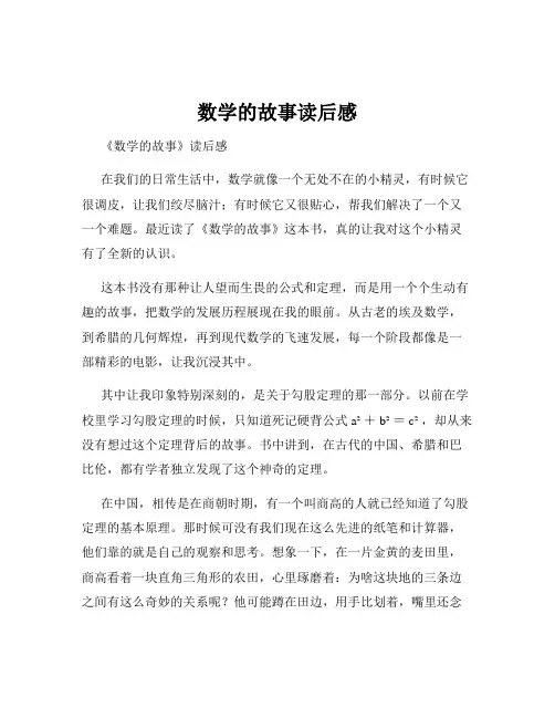 数学的故事读后感