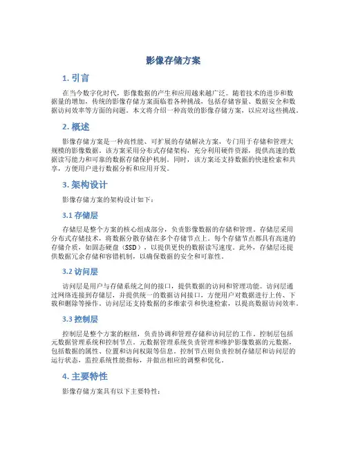 影像存储方案