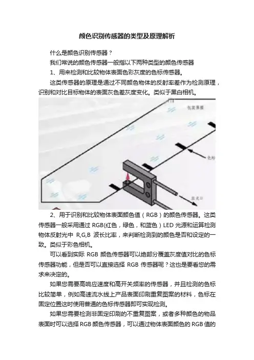 颜色识别传感器的类型及原理解析