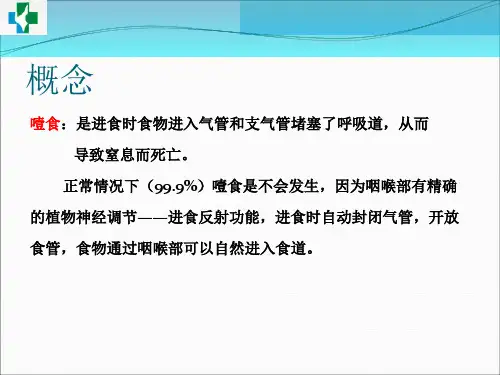 噎食的急救PPT课件