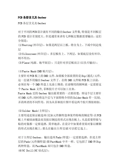 pcb各层含义及gerber[评析]