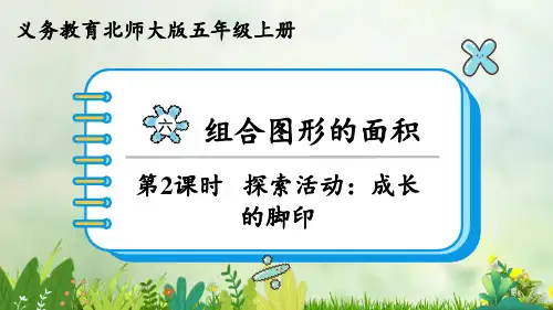 (2023秋)北师大版五年级数学上册《   探索活动：成长的脚印》PPT课件