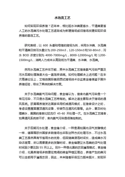 水泡粪工艺