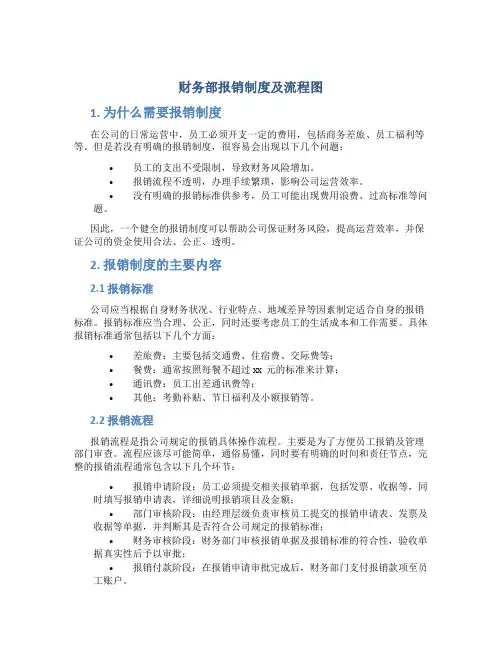 财务部报销制度及流程图