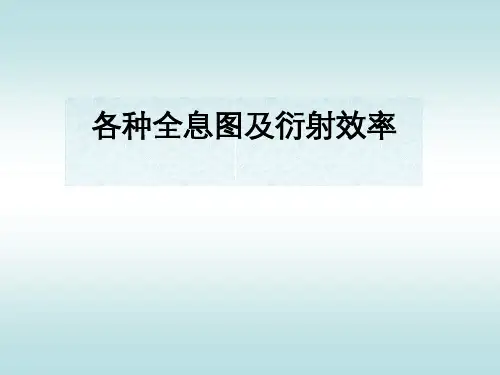 18各种全息图及衍射效率