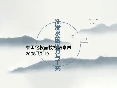 洗发水的配方与工艺