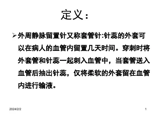 外周静脉留置针PPT课件