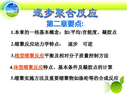 第二章-缩聚中基本概念-线形缩聚动力学