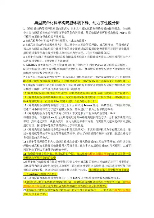 蜂窝板学习总结