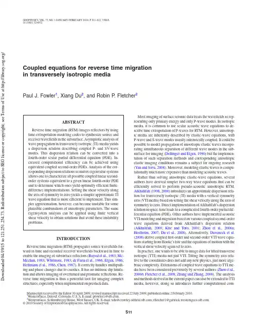 2010_Fowler_Coupled equations for reverse time migration in transversely isotropic media