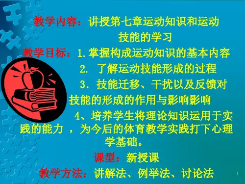 体育心理学第次课PPT课件