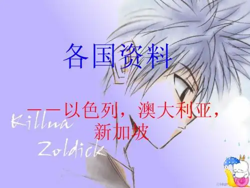 各国家介绍(以色列,澳大利亚,新加坡)