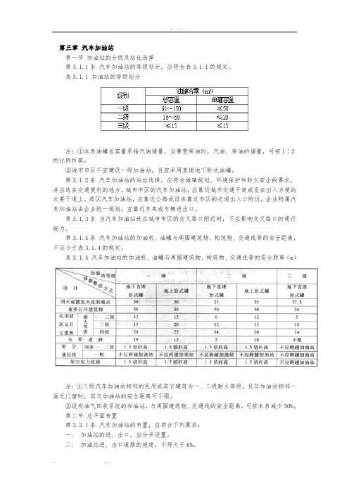 汽车加油站设计规范标准[详]