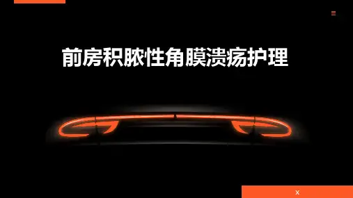 前房积脓性角膜溃疡护理