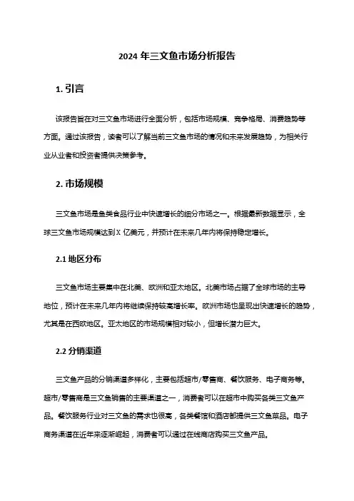 2024年三文鱼市场分析报告