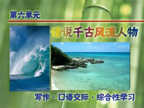 综合性学习 话说千古风流人物