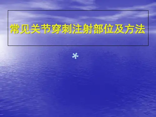 关节穿刺方法_【PPT课件】