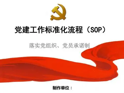 党建工作标准化流程(SOP)