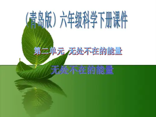 六年级下册科学无处不在能量青岛版