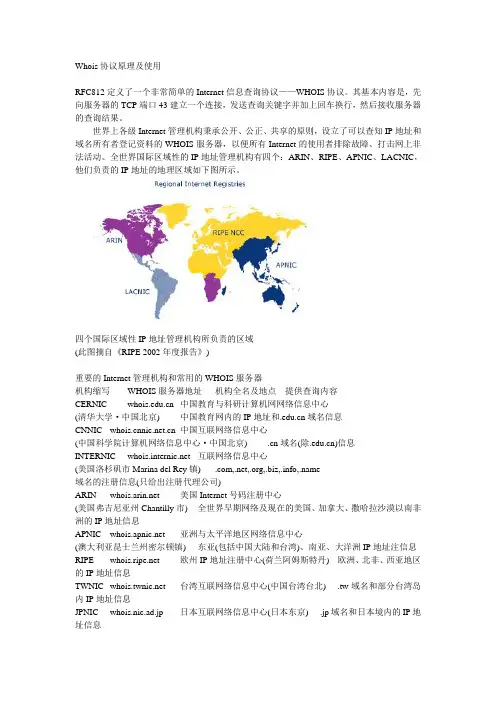 WHOIS协议原理