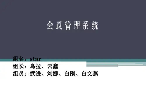 会议管理系统课件